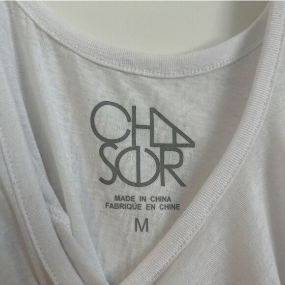 NWT Chaser Rosebud Tank Top – Rose Graphic w/ Front Tie – White, Women’s Medium - Picture 8 of 10